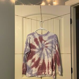 Pink and blue sweatshirt